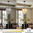 3 - Light 13" Modern 2-Tier Alabaster Pendant Light For Kitchen Island-878672681