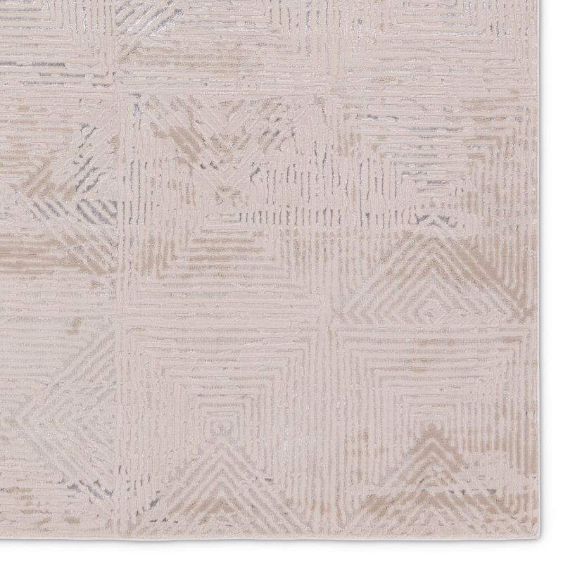 Geometric Indoor Rug, Rectangle 5' x 7'6"