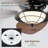 52" Outdoor 5-blede Palm Leaf Ceiling Fans With Lights And Remote,Wet Rated Tropical Waterproof Ceiling Fans For Patios Porch