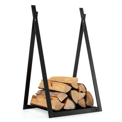 Firewood Log Rack Heavy Duty Firewood Holder With Stable Triangular Structure