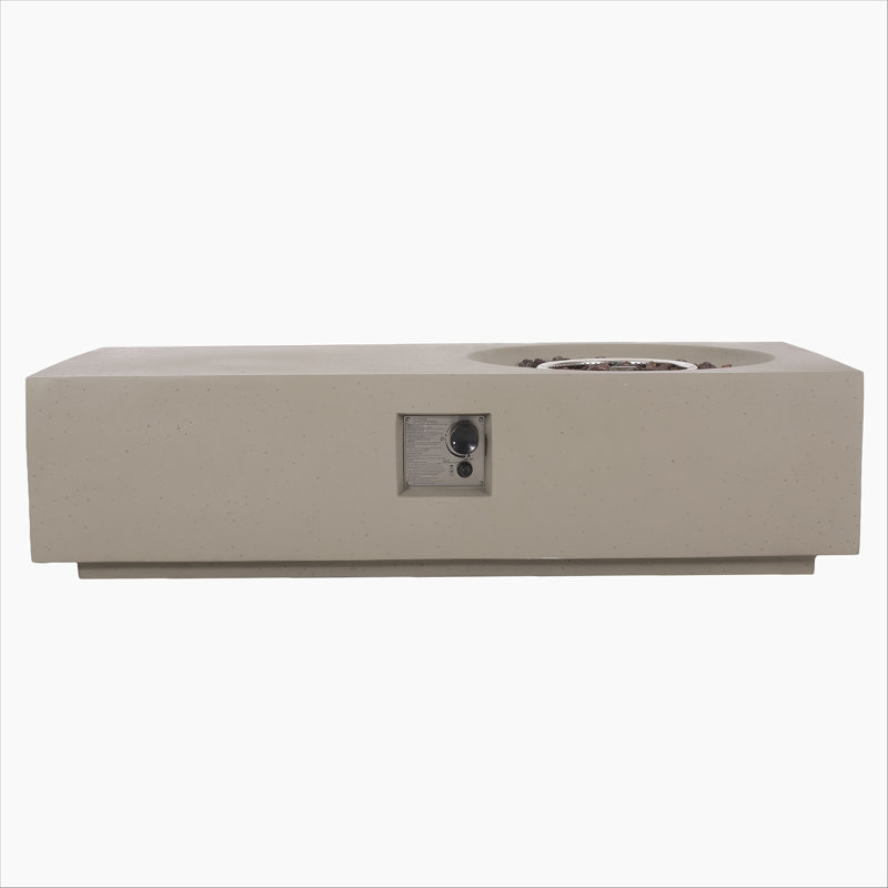 RECTANGLE 14.75" MGO FIRE PIT - 50 000 BTU