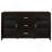 Nyler Cappuccino 3-Drawer Rectangular TV Console