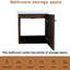 Ensemble de meuble-lavabo simple 18,39 po avec plateau en céramique Marckos-345798449