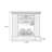Walnut Manufactured Wood Electric Fireplace