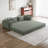 78.7-Inch Convertible Sleeper Sofa Bed With Cylindrical Pillow, Chenille Folding Mattress Couch With Side Pocket For Living Room And Bedroom-1973453090