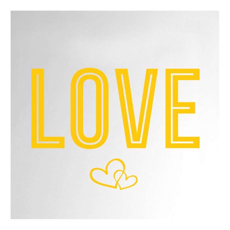 Wall Decal, Dark Yellow