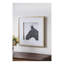 Set of 2 Horse Print Wall Art with Gold and White Accents, Framed Decor Panels