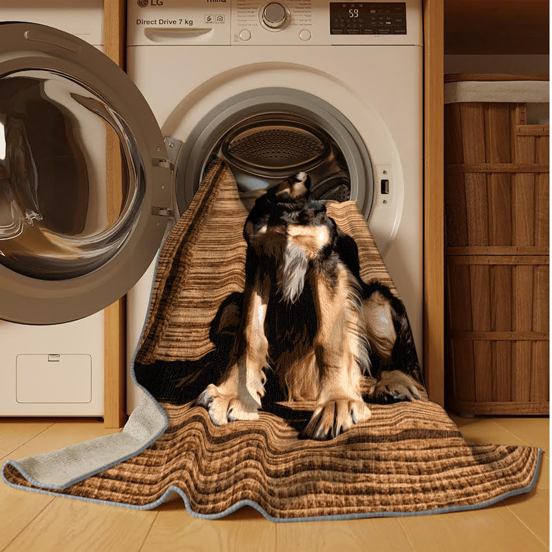  Tapis lavable irlandais Wolfhound Dogs, Rectangulaire 2 pi x 3 pi