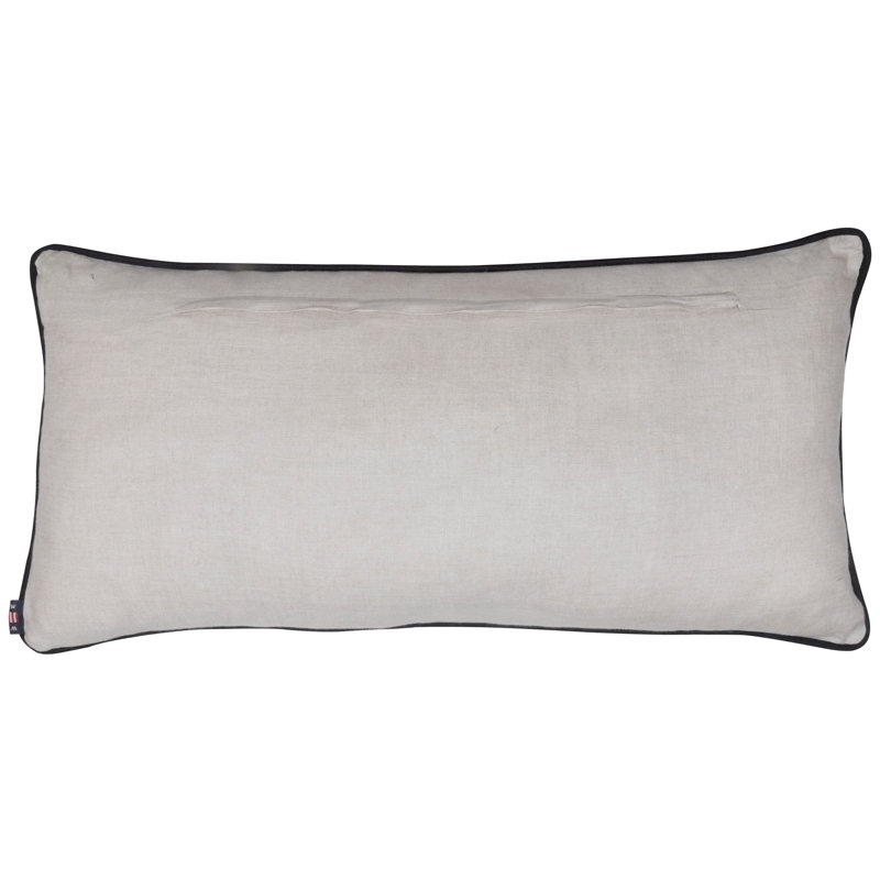 Mazzola Beige Rectangular Cushion, White