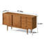 Armoire d'appoint en bois massif rétro