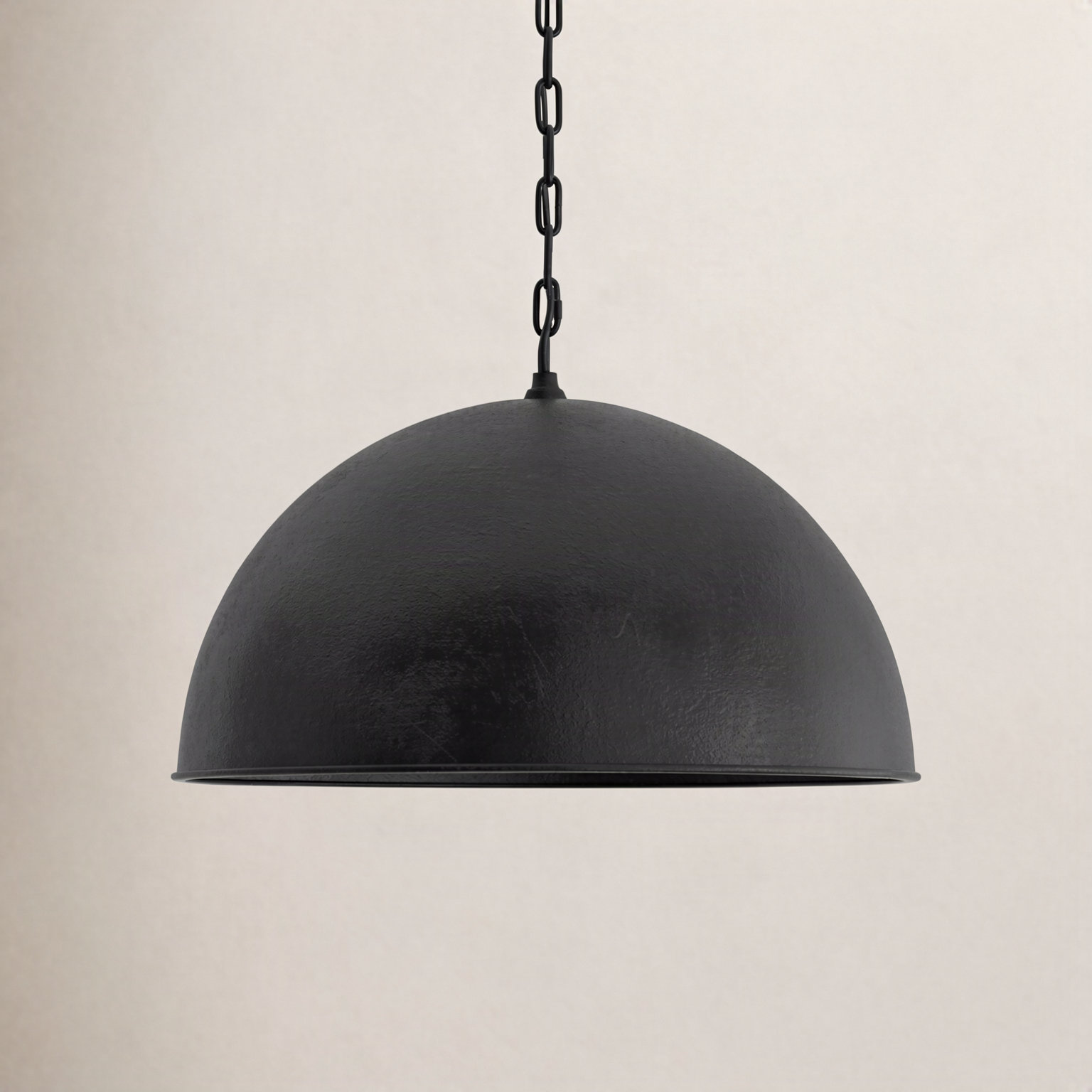 Najuma Dimmable Single Light Pendant, 10" H x 15" W x 15" D, Vintage Black