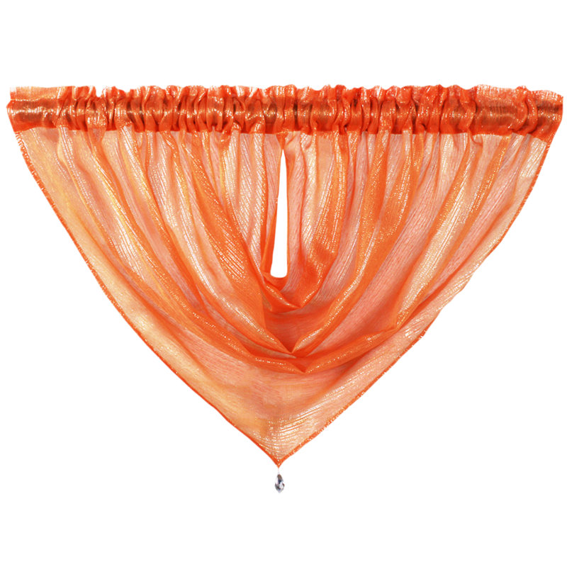 Anvar Semi Sheer Curtain, Orange