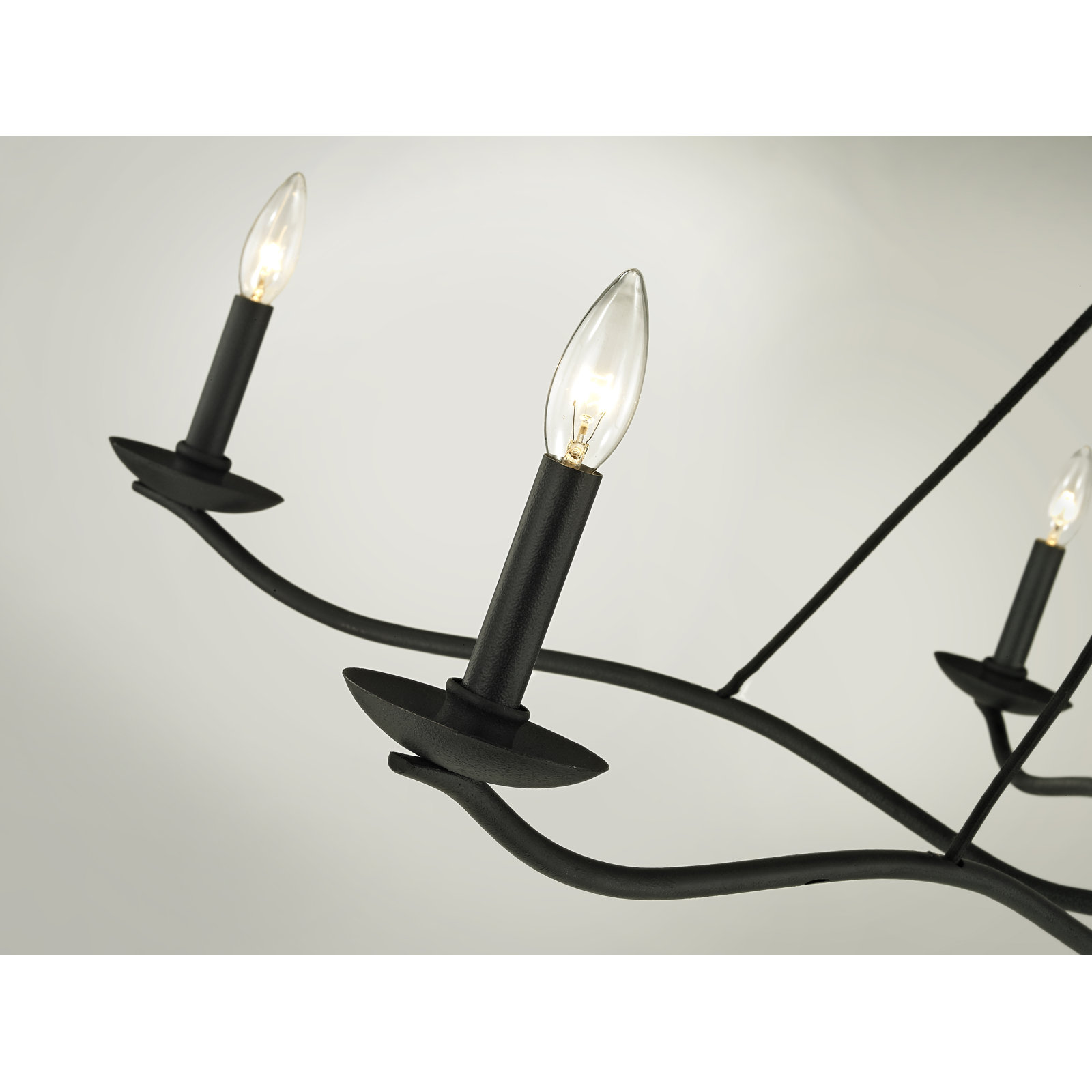 6 - Light Metal Dimmable Chandelier