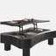 Table basse à plateau relevable avec rangement à panneau cannelé-1656490201