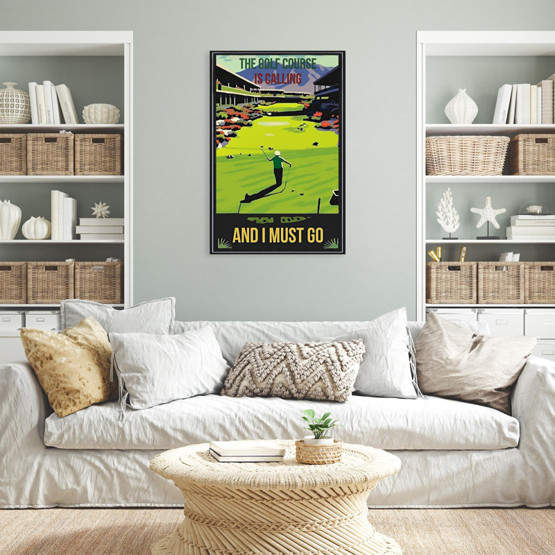 «The Golf Course Is Calling On», impression sur toile, H 14 po x l 11 po x P 1,25 po