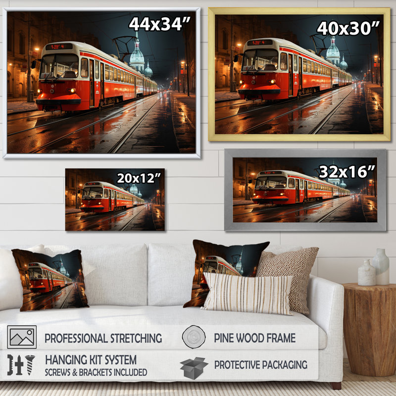 " Canada Cityscape Elegance II ", Gold, 30" H x 40" W x 1.5" D