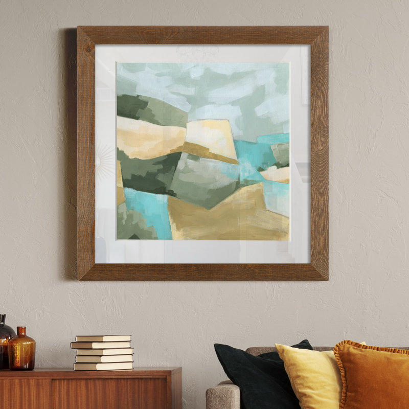 « Optical Fields I », impression sur papier, H 27,5 po x l 27,5 po x P 1,5 po, Érable encadré