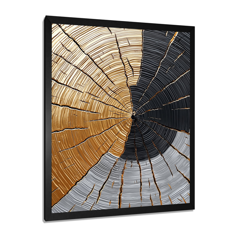 Aphan - Landscapes Wall Art, H 44 po x l 34 po, Noir, noir, noir, noir, Reproduction encadrée sans passe-partout