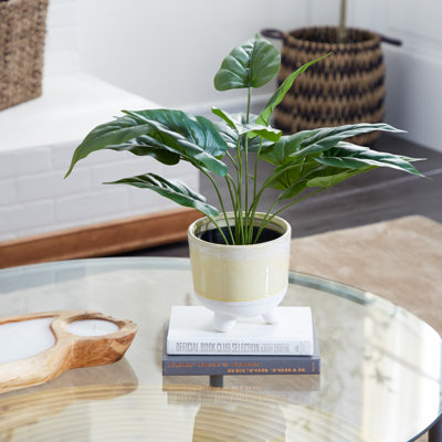 Plante à feuillage artificiel en pot