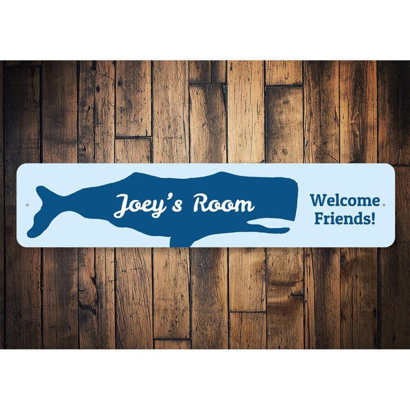 Plaque baleine en aluminium, H 4 po x l 18 po x P 0,04 po