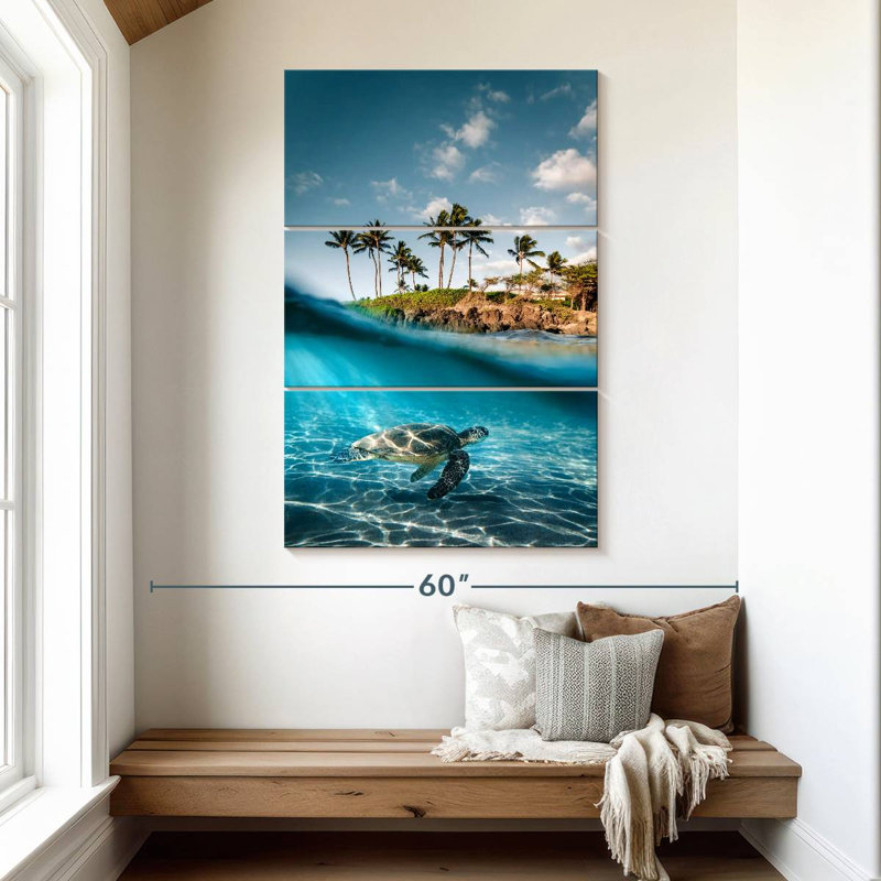 Tortue terrestre et maritime Brampt, H 50 po x l 32 po