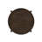 Round Solid Wood End Table, Dark Brown