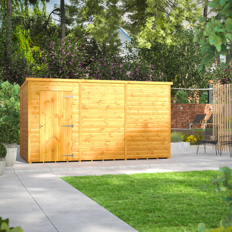 Powersheds 12 x 6ft Timber Tongue & Groove Windowless Pent Garden Shed