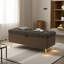 Banc de rangement avec repose-pieds Banc de chambre rembourré avec rangement-317949684