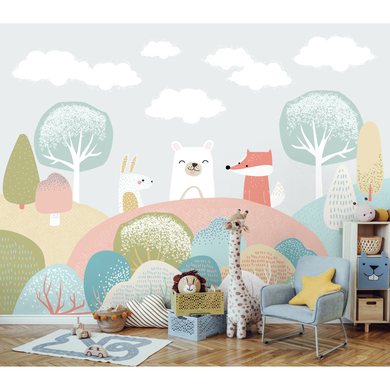 Matte Non-Pasted Wall Mural, Grey, 240cm L x 300cm W