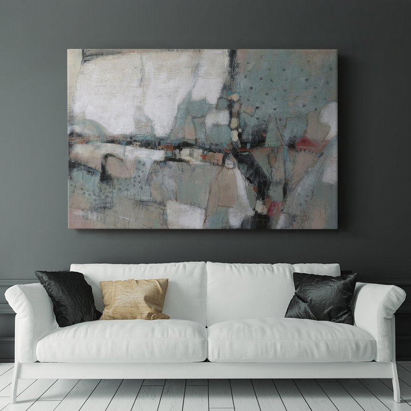 Embellished Patchwork I -Gallery Wrapped Cavas, 8" H x 12" W