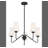 Higginson 5 - Light Chandelier in Black-788536558