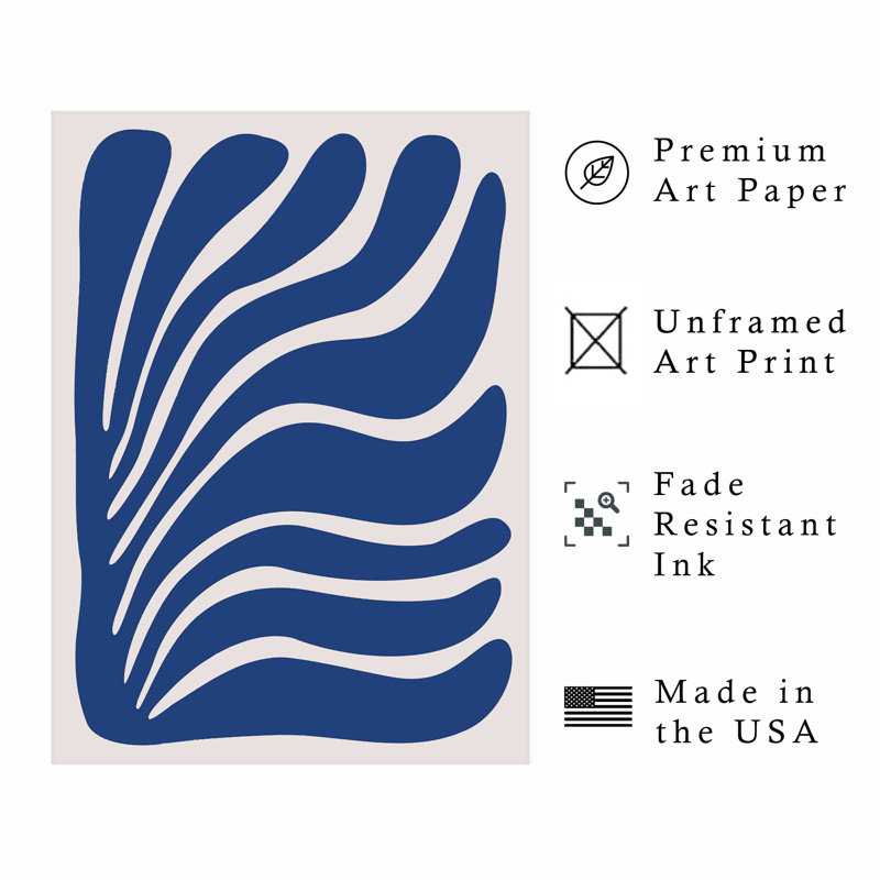 «Abstract Abstract Shapes Matisse II», reproduction d'art moderne sans cadre