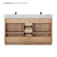 Meuble-lavabo double 60 po avec miroir Calacatta
