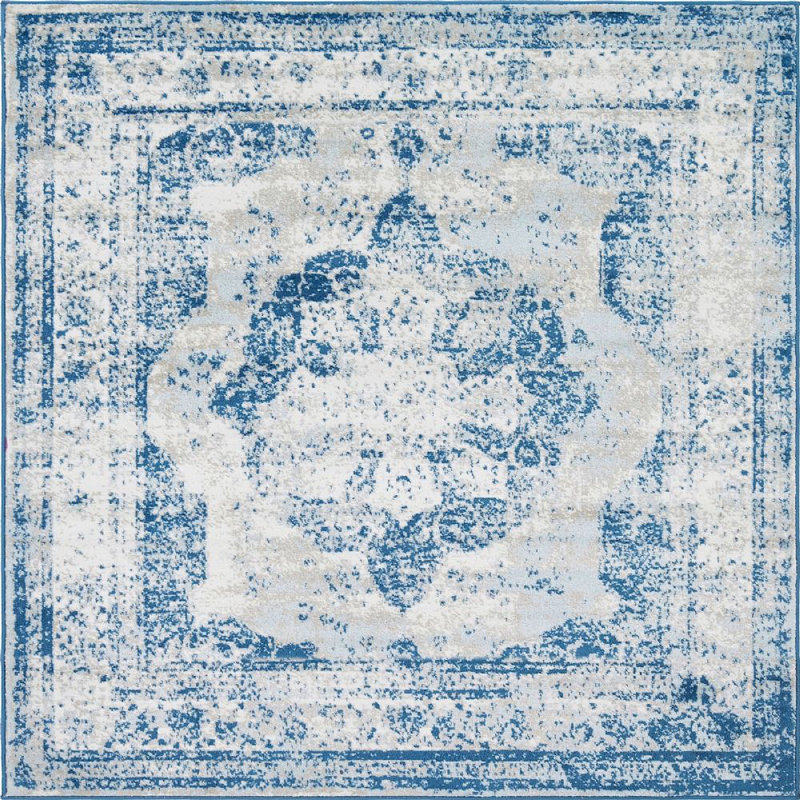 Tapis bleu Oneita, Carré 8 pi