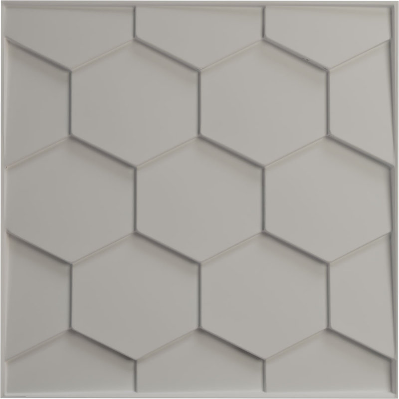 Panneau mural 3D décoratif Honeycomb EnduraWall, Brume de mer métallique nacrée universelle