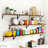 Floating Shelves For Wall, 48" W X 8" D, Set Of 2, Rustic Brown For Living Room, Office, Bedroom