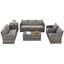 Ensemble de conversation en osier / rotin pour 7 personnes avec coussins Aun-1057156538-1018763149