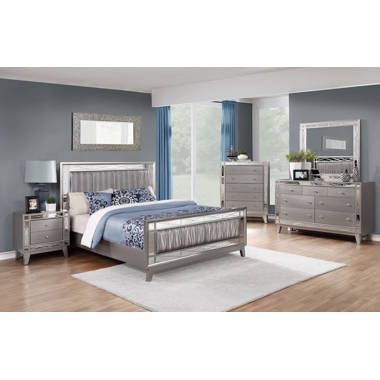Liveasy Furniture 5-Piece Grey Finish Louis Philippe Furniture Queen Size  Bedroom Set. Bed, Dresser,…See more Liveasy Furniture 5-Piece Grey Finish