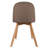 Bozhan Dining Chairs - Armless Side Chairs with Natural Wooden Legs - Set of 2 Modern Kitchen & Dining Room Chairs, Brown-1229535001