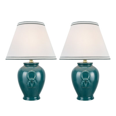 Ensemble de lampes de table en céramique 17 po Alejandro