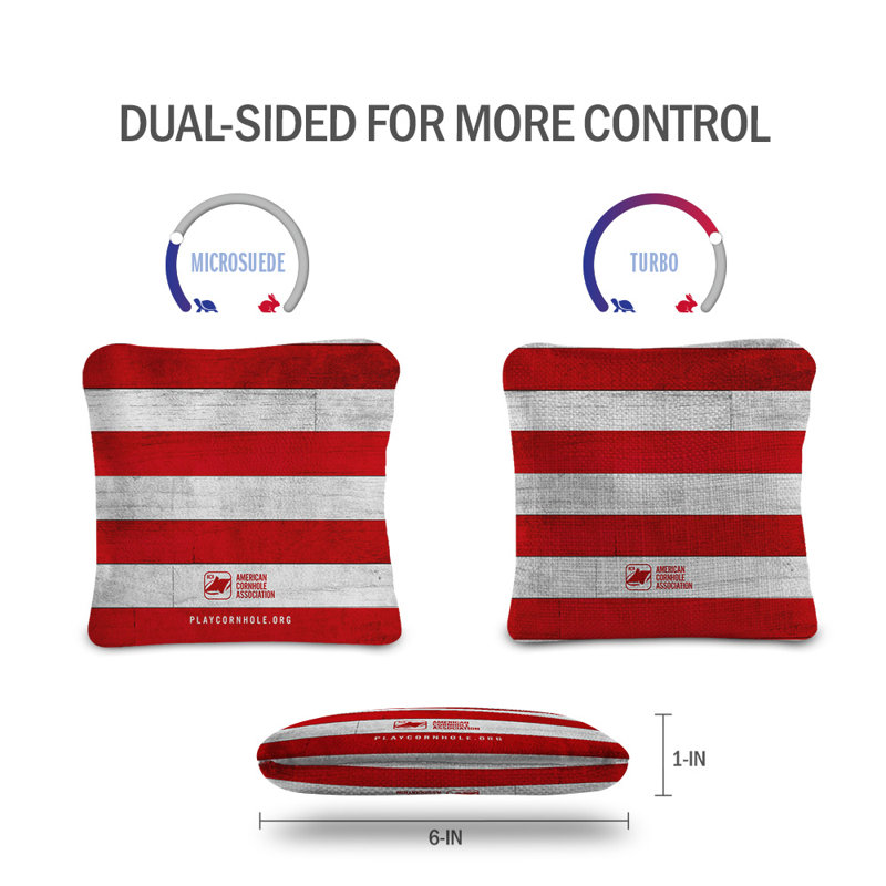 Sacs de cornhole Betsy Ross Synergy Pro, Rouge