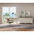 2 Piece Office Set, 56" Executive Desk & Set Of 2 Cabinets, White