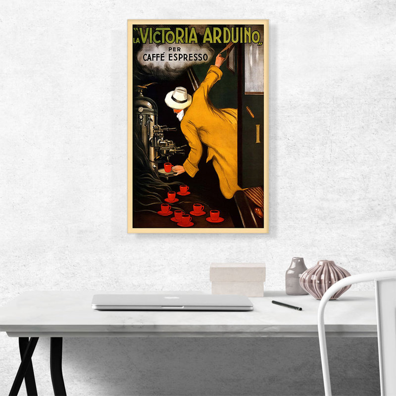 " La Victoria Arduino Caffe Expresso 1922 " by Leonetto Cappiello, 26" H x 18" W x 1.5" D