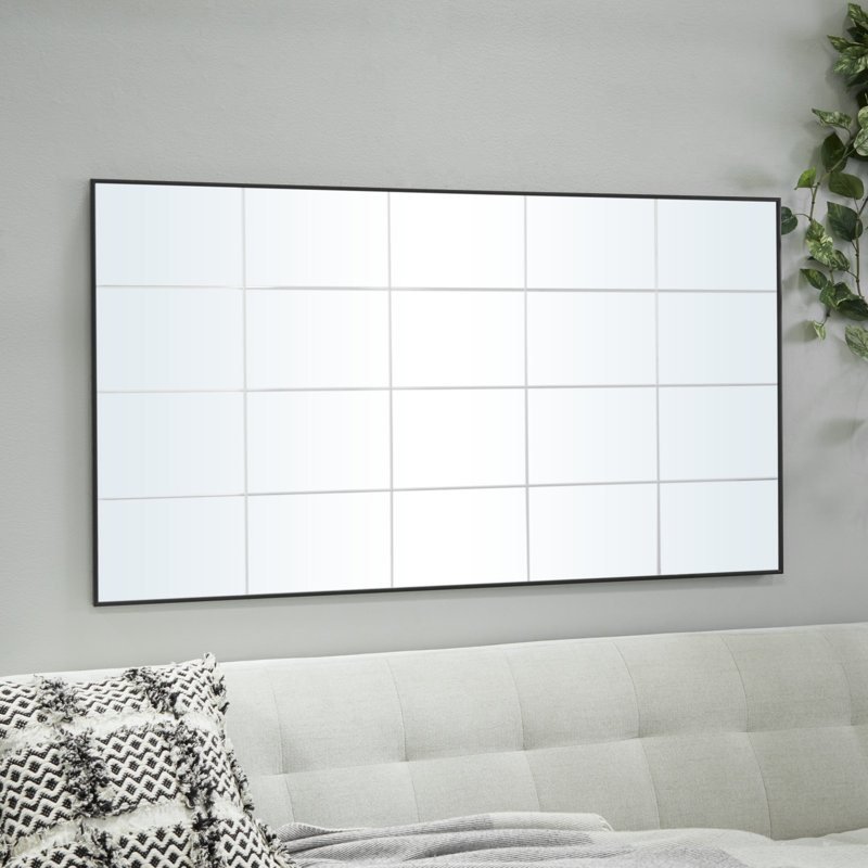Miroir mural noir, L 29,70 po x P 1 po x H 53,50 po