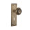 Bouton de porte de mortaise intérieure prés avec une plaque longue New York