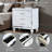 Nightstands With Mirror Frame Accents, Bedside Table With Two Drawers And One Hidden Drawer, End Table With Crystal Pull