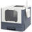 White Covered Cat Litter Box, Front Entry & Top Exit with Scoop for Large Cats