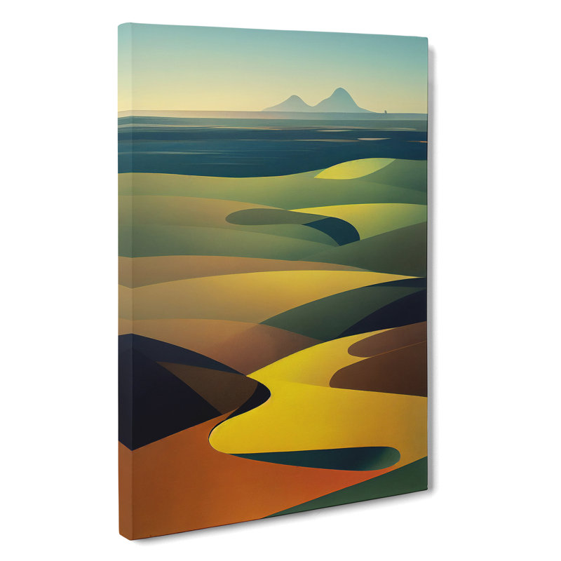 XV1022-363X Abstract Mountain Landscapes No.6 - Print, Wrapped Canvas, 60cm H x 40cm W, No Matte