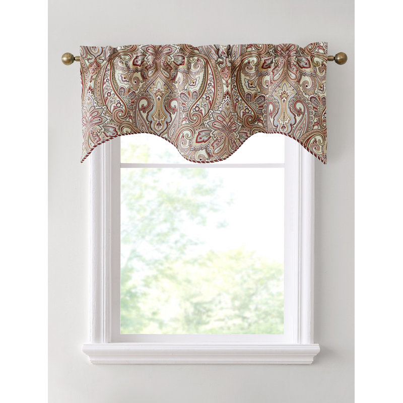 Gillot Blackout Rod Pocket 50" Window Valance, Spice
