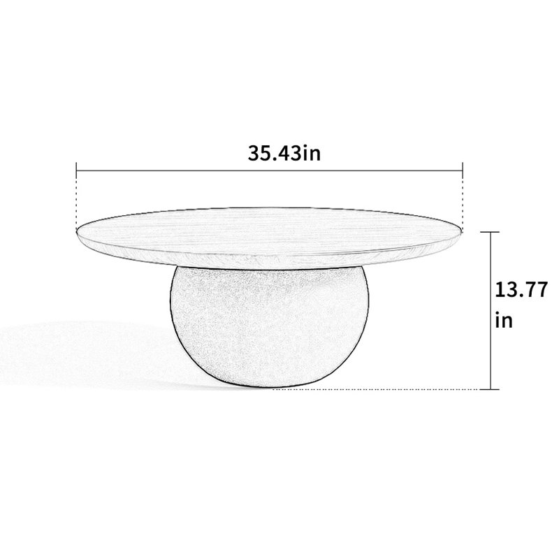 Table à thé ronde